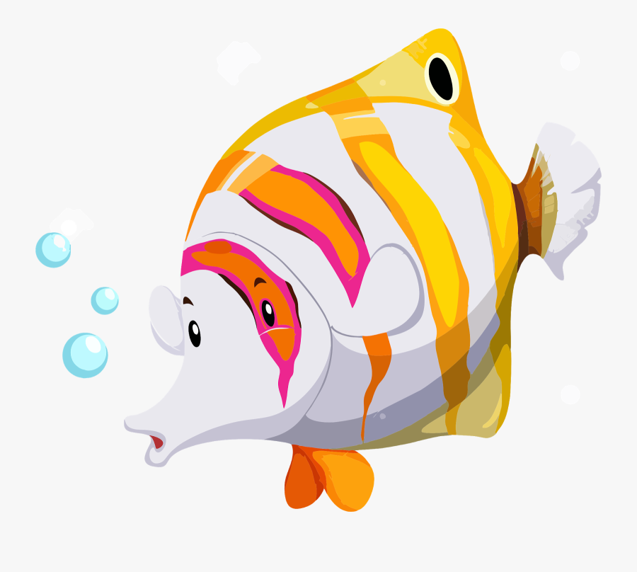 白 と 黄色 の 魚, Transparent Clipart