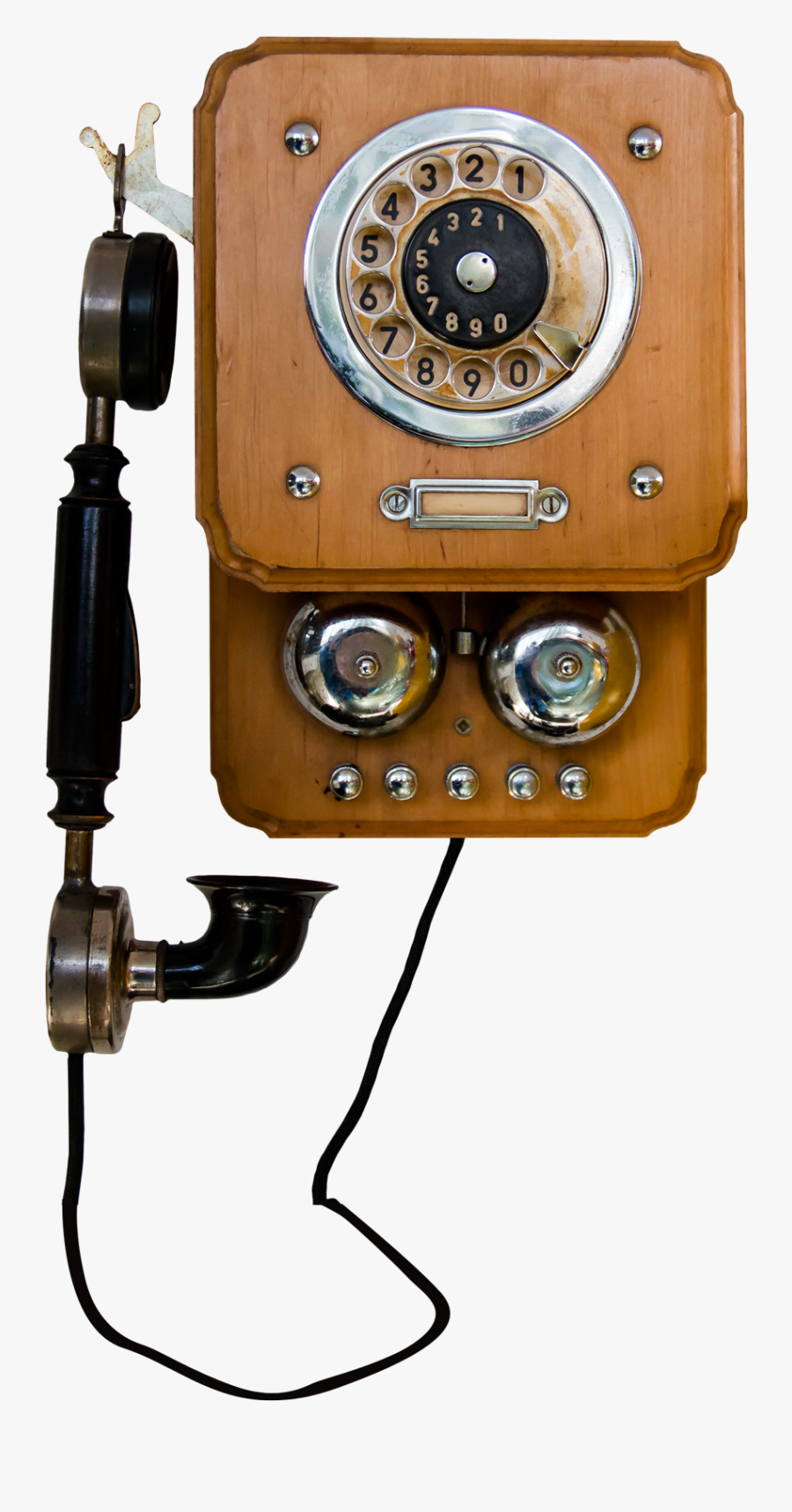 Vintage Telephone Png Image - Transparent Retro Phone Png, Transparent Clipart