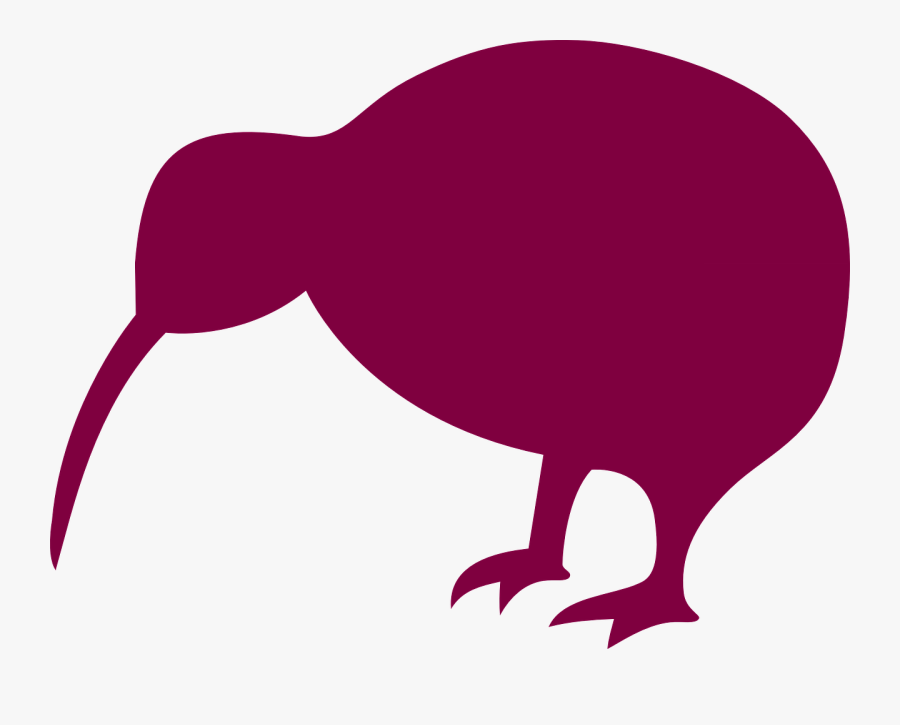5 Things I Learned About New Zealand - Kiwi Bird Black And White, Transparent Clipart