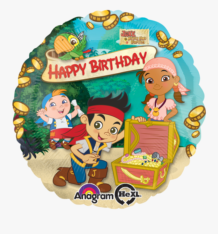 Jake & Neverland Pirates Foil Balloon, Transparent Clipart