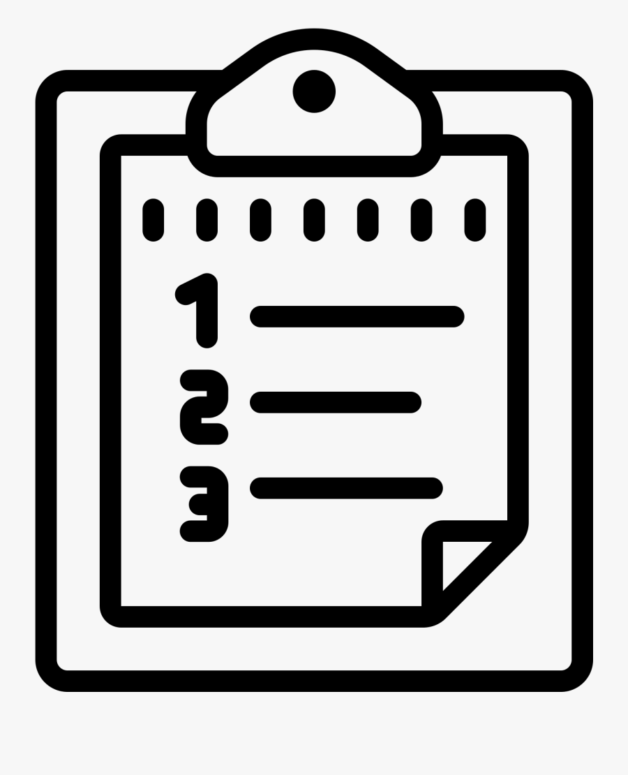 Planning Clipart Survey - Numbered List Clip Art, Transparent Clipart