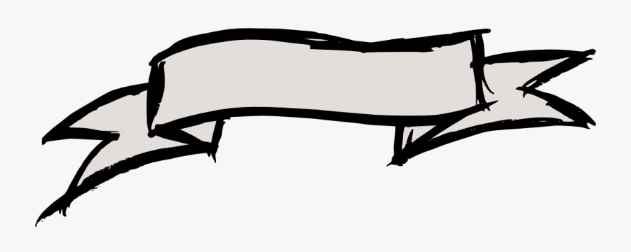 Transparent Drawing Clipart - Banner Drawings Transparent Background, Transparent Clipart