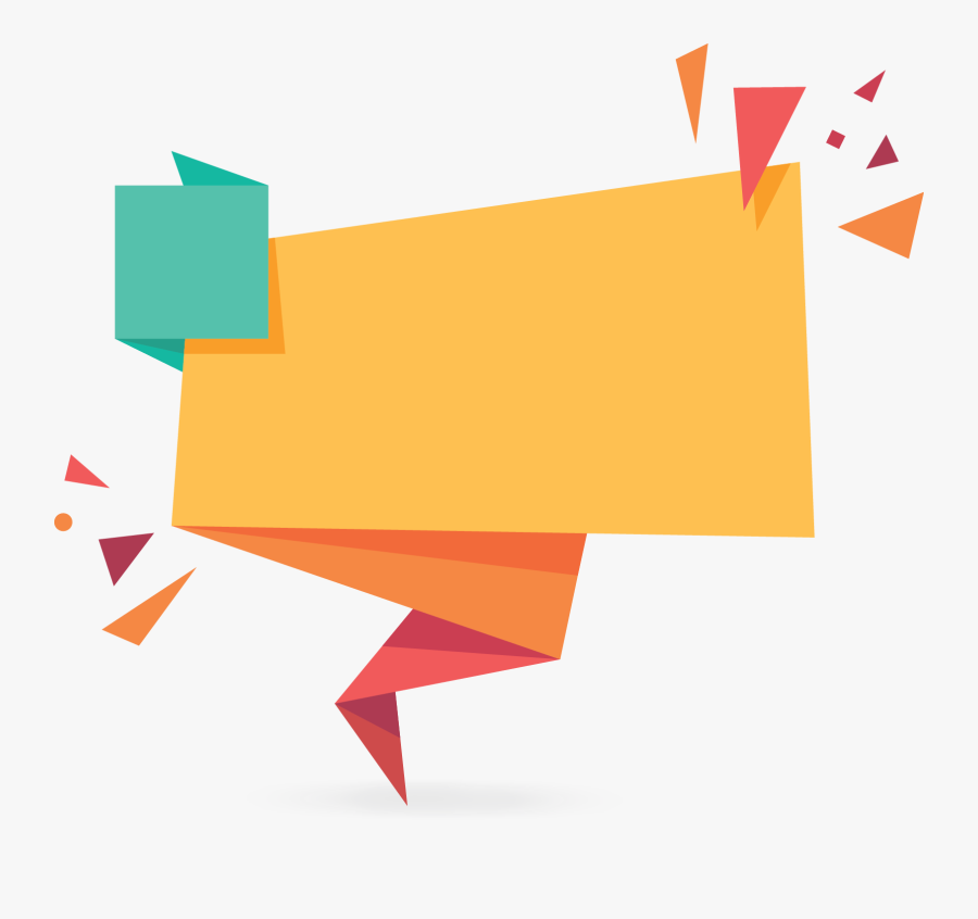 Orange Sale Origami Banner - Origami Banner Vector Png, Transparent Clipart