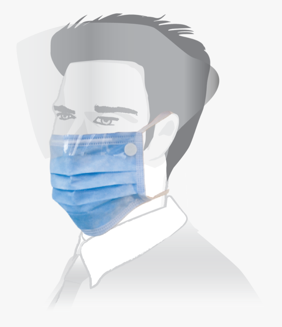 Rainbow Surgical Face Mask - Face Mask, Transparent Clipart