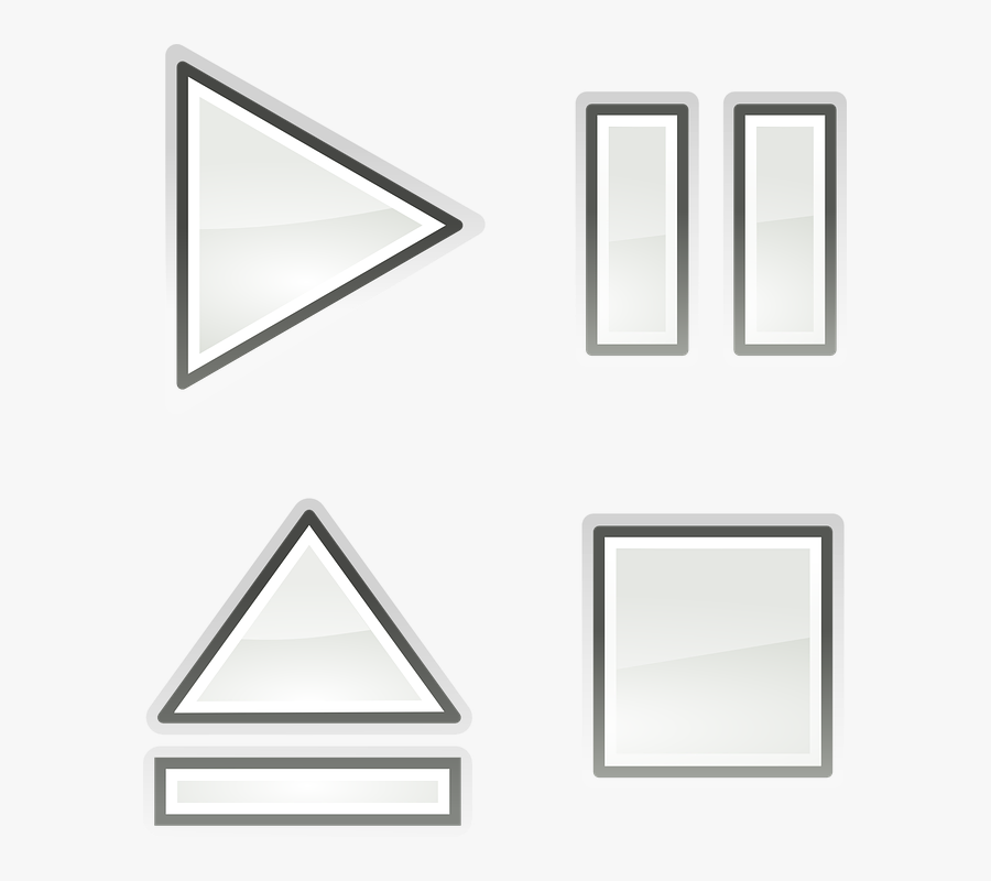 Pause Button Clipart Audio Play - Amplificador Operacional Una Resistencia Y, Transparent Clipart