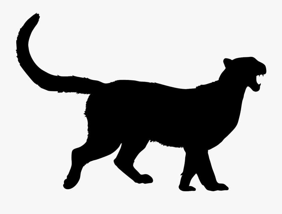 Cougar Silhouette, Transparent Clipart