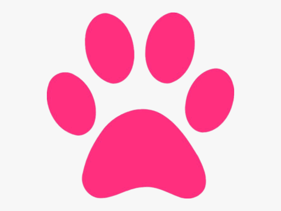 Pink Panther Paw Print - Pink Dog Paw Print, Transparent Clipart