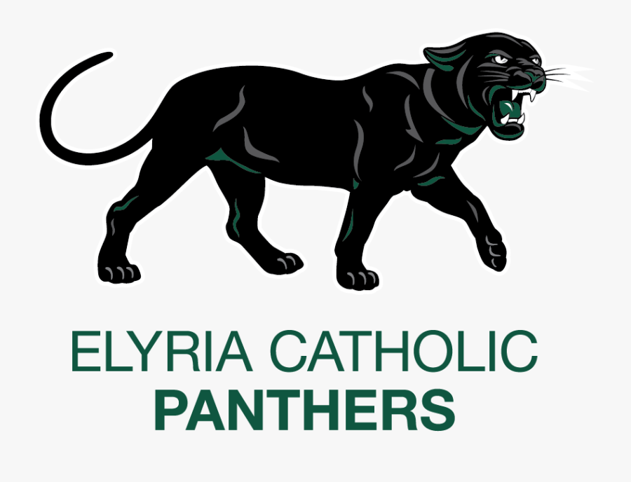 Elyria Catholic Panther, Transparent Clipart