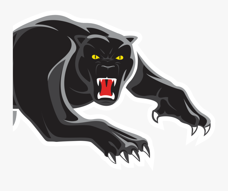 Fang Drawing Black Panther - Penrith Panthers 2019 Logo, Transparent Clipart