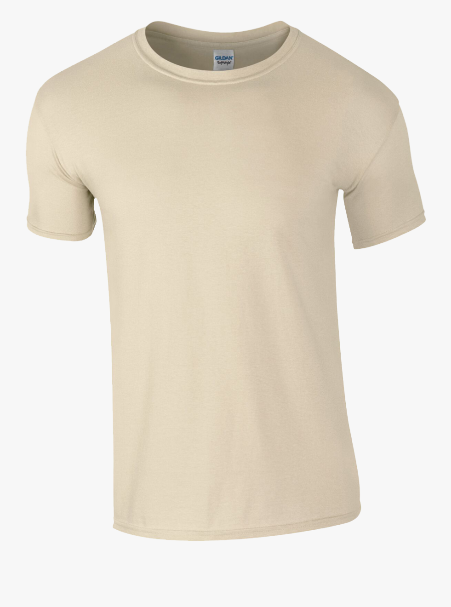 Gildan Men"s Softstyle Short Sleeve T-shirt - Gd001 Sand, Transparent Clipart