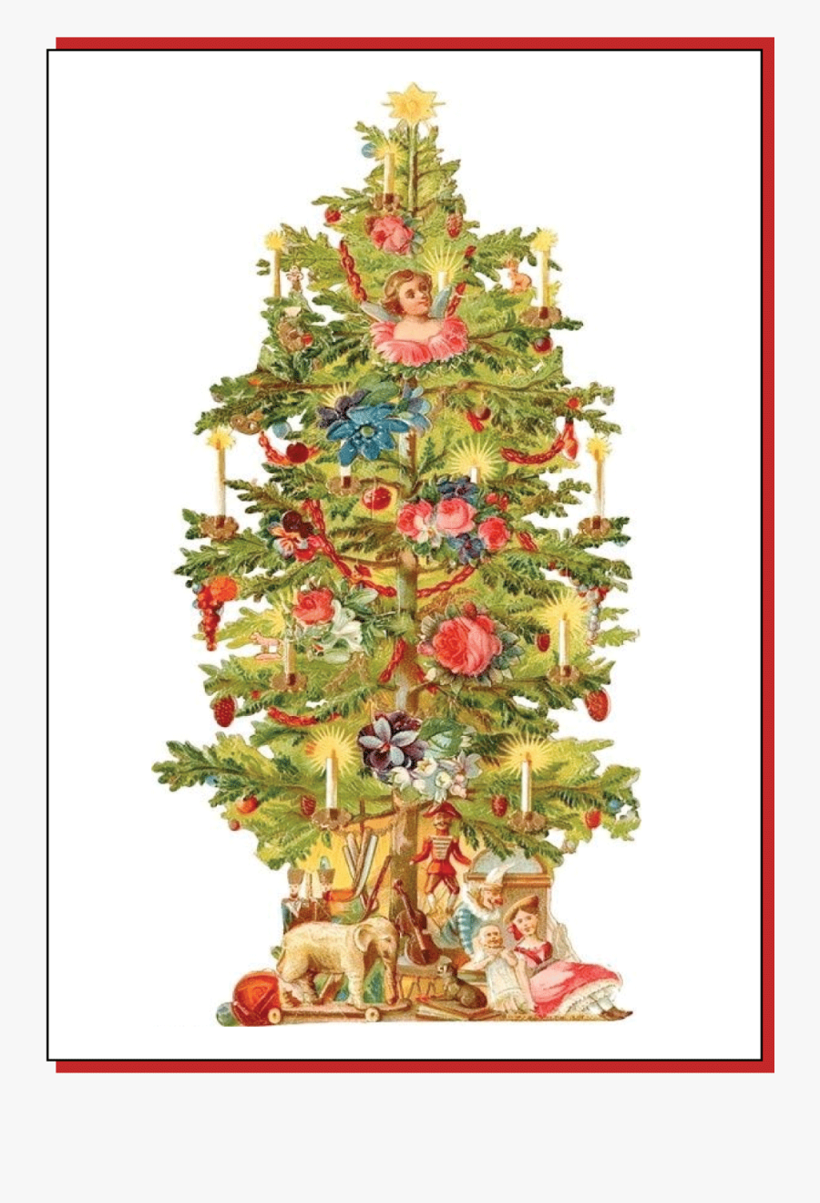 Vintage Christmas Ornament Png - Victorian Christmas Tree Clipart, Transparent Clipart