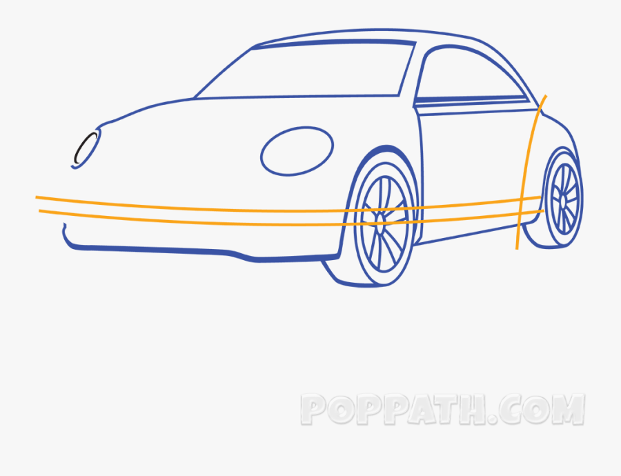 Transparent Car Drawing Clipart - Car Drawing Images Download, Transparent Clipart