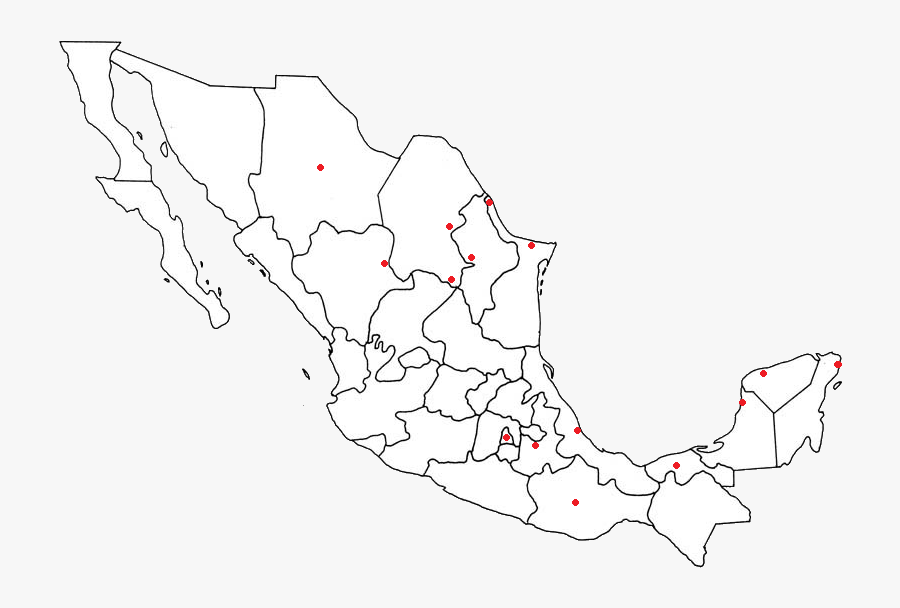 Thumbnail For Version As Of - Mexico Map Transparent Background, Transparent Clipart