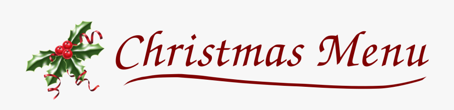 Christmas Dinner Png - Christmas Menu Logo Png, Transparent Clipart