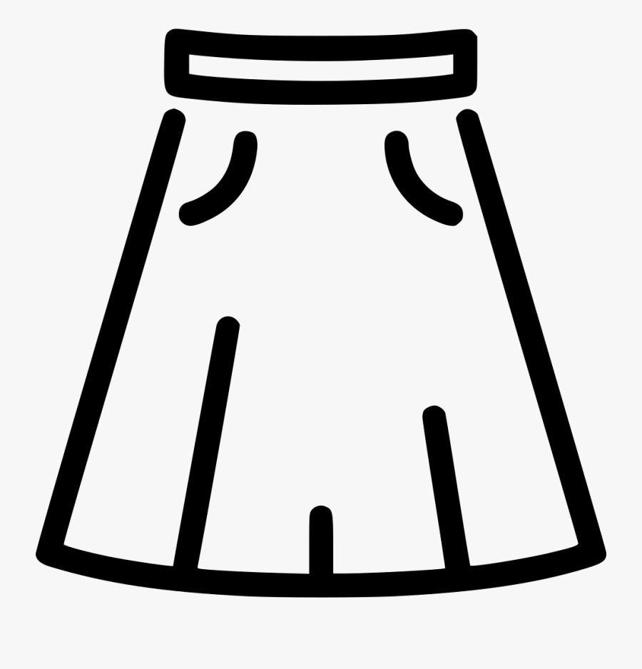 Skirt - Skirt Icon Png, Transparent Clipart