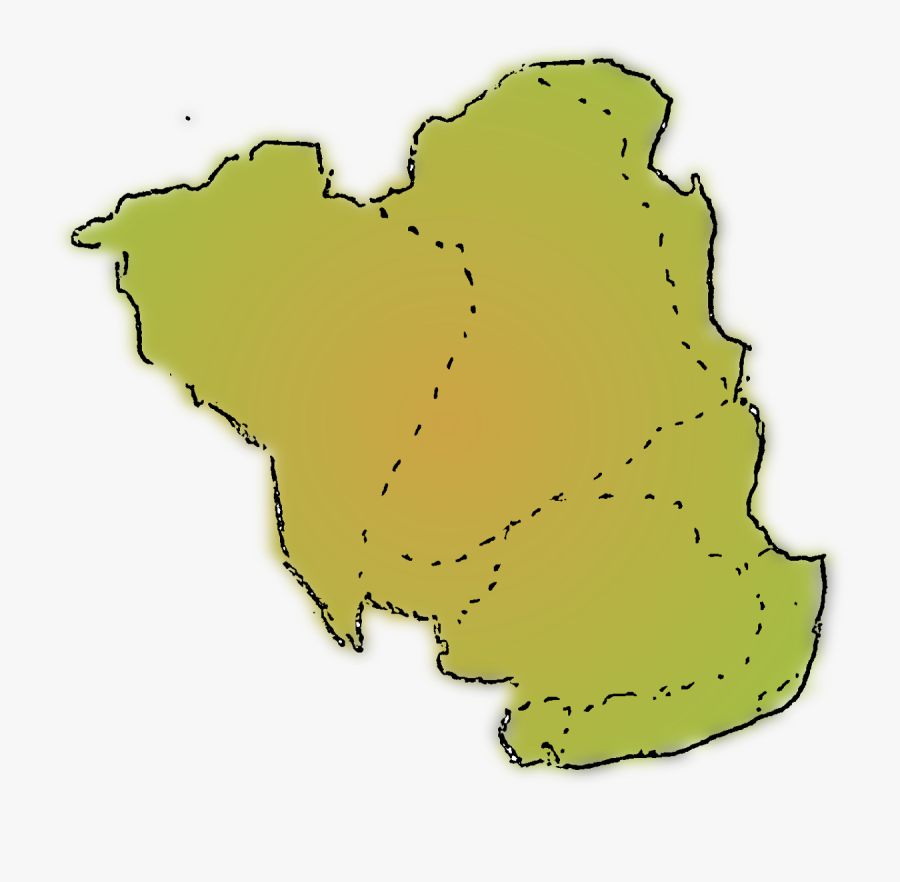 This Was The Time When Huge Tropical Rainforests Covered - Map, Transparent Clipart