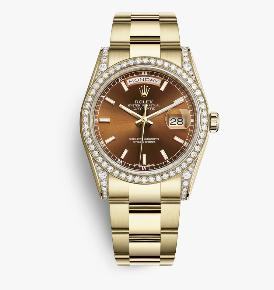 Counterfeit Watch Rolex Datejust Daytona Free Transparent - Rolex Day Date 36 Rose Gold, Transparent Clipart