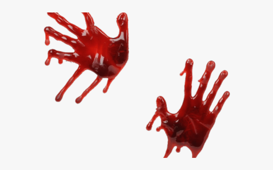 Three Handprints Cliparts - Blood Hand Png Transparent, Transparent Clipart