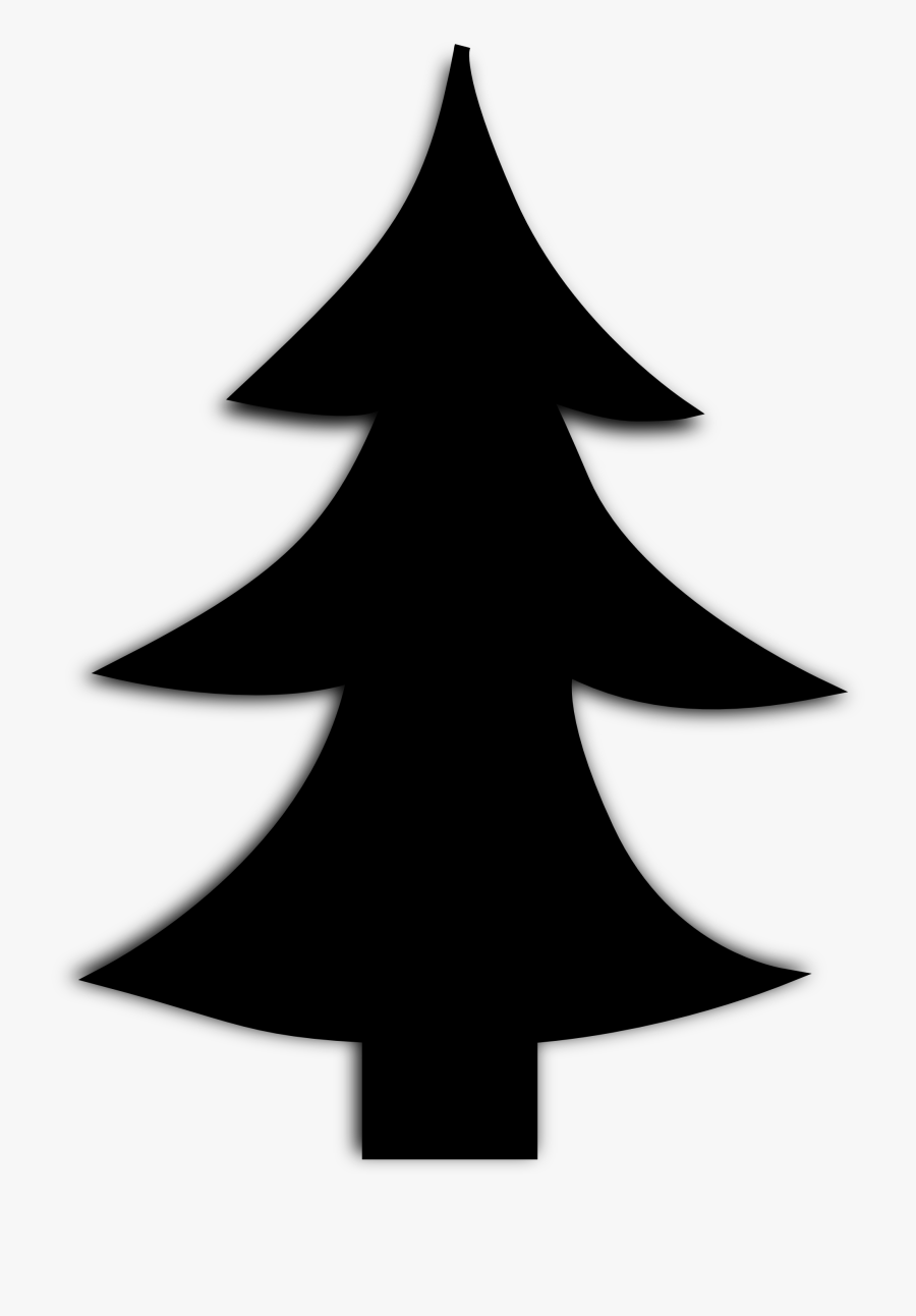 Shareware Treasure Chest - Silhouette Pine Tree Clipart, Transparent Clipart