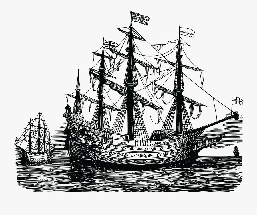 Transparent Roller Coaster Clip Art - Group Of Ships Clipart Black And White, Transparent Clipart