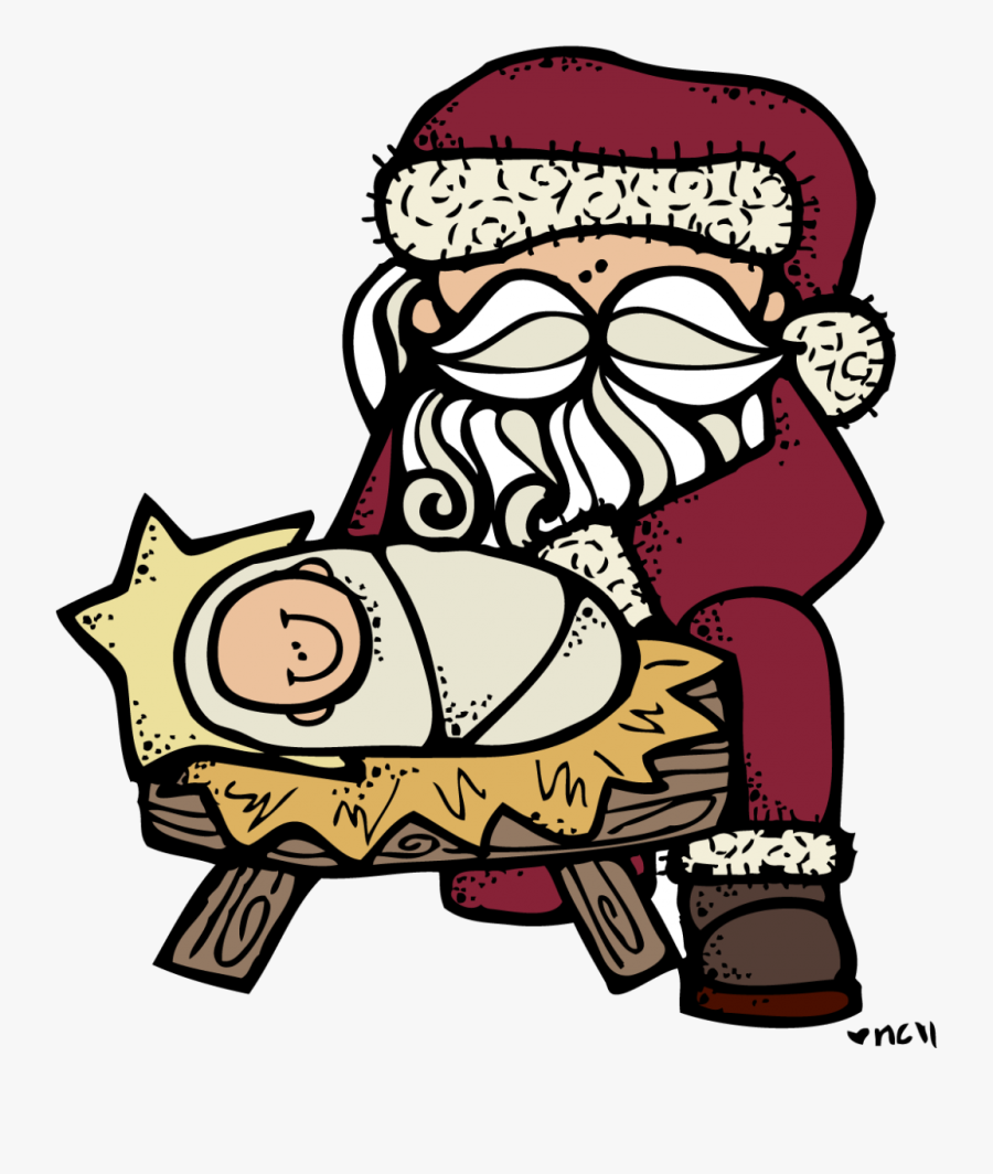 Fabulous Baby Jesus Coloringge Printable Christmasges - Santa And Baby Jesus Clip Art, Transparent Clipart
