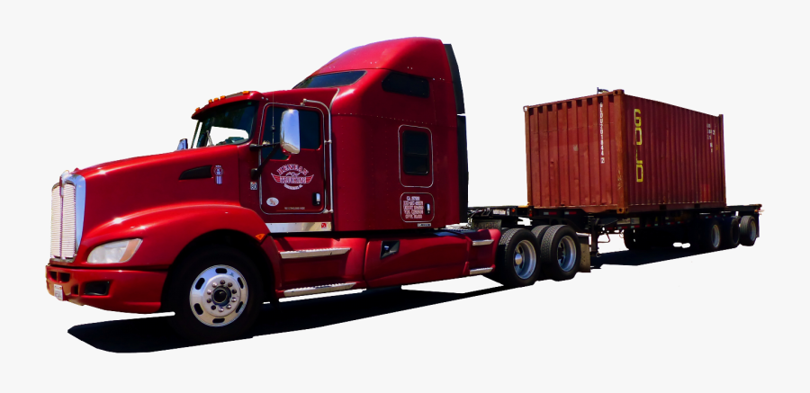 Trailer Truck, Transparent Clipart