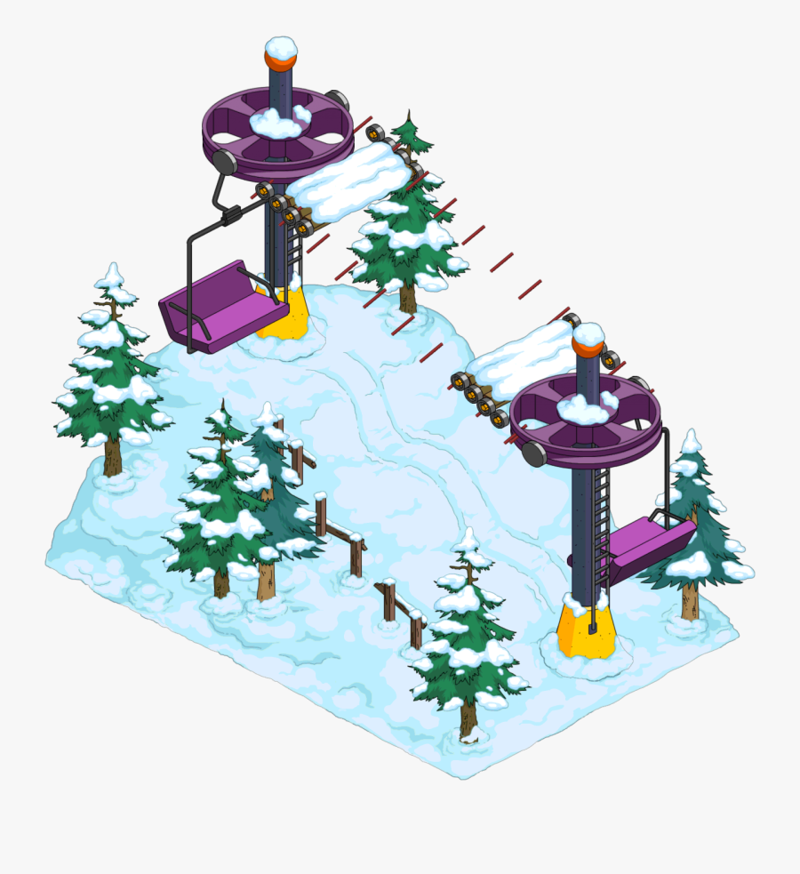 Ski Lift The Simpsons - The Simpsons, Transparent Clipart