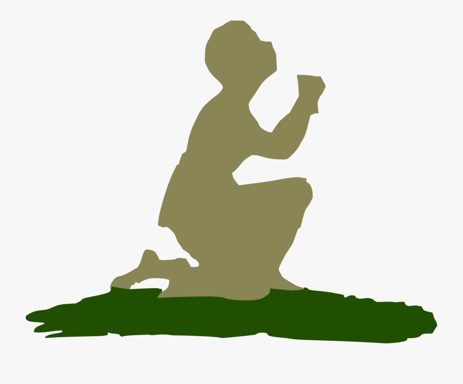 Cartoon Praying To God, Transparent Clipart