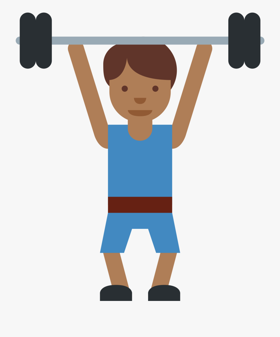 Weight Lifter Sticker By Twitterverified Account - Weight Lifting Flashcards, Transparent Clipart