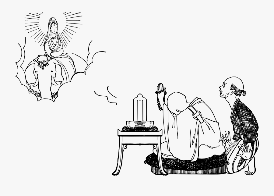 Guy Prays To Kannon Icons Png - Illustration, Transparent Clipart