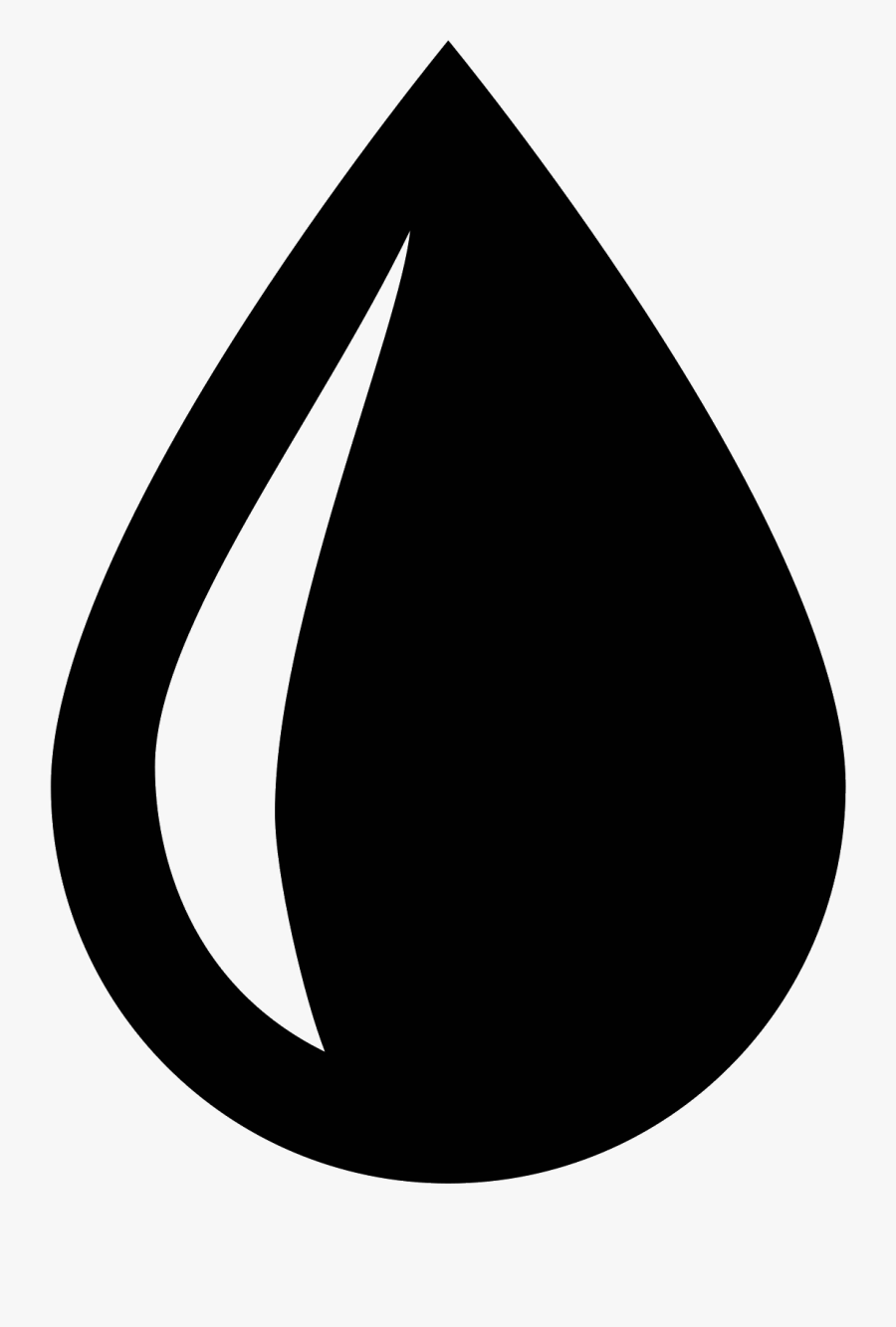 Drops Clipart Curved Water - Water Icon Png, Transparent Clipart