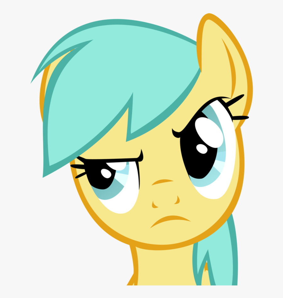 Yellow Clipart Raindrop - Suspicious My Little Pony, Transparent Clipart