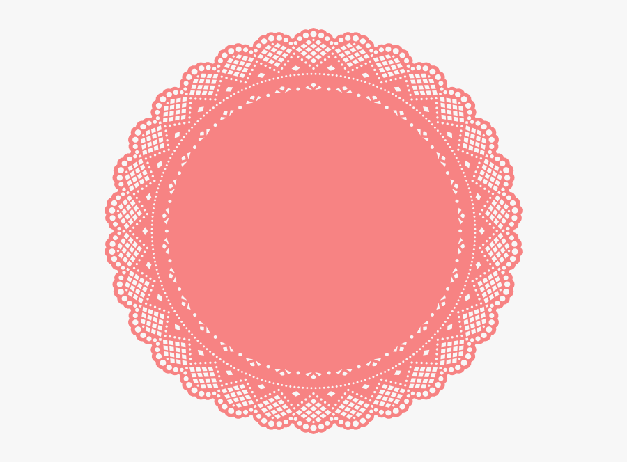 Art - Scallop Lace Circle Png, Transparent Clipart