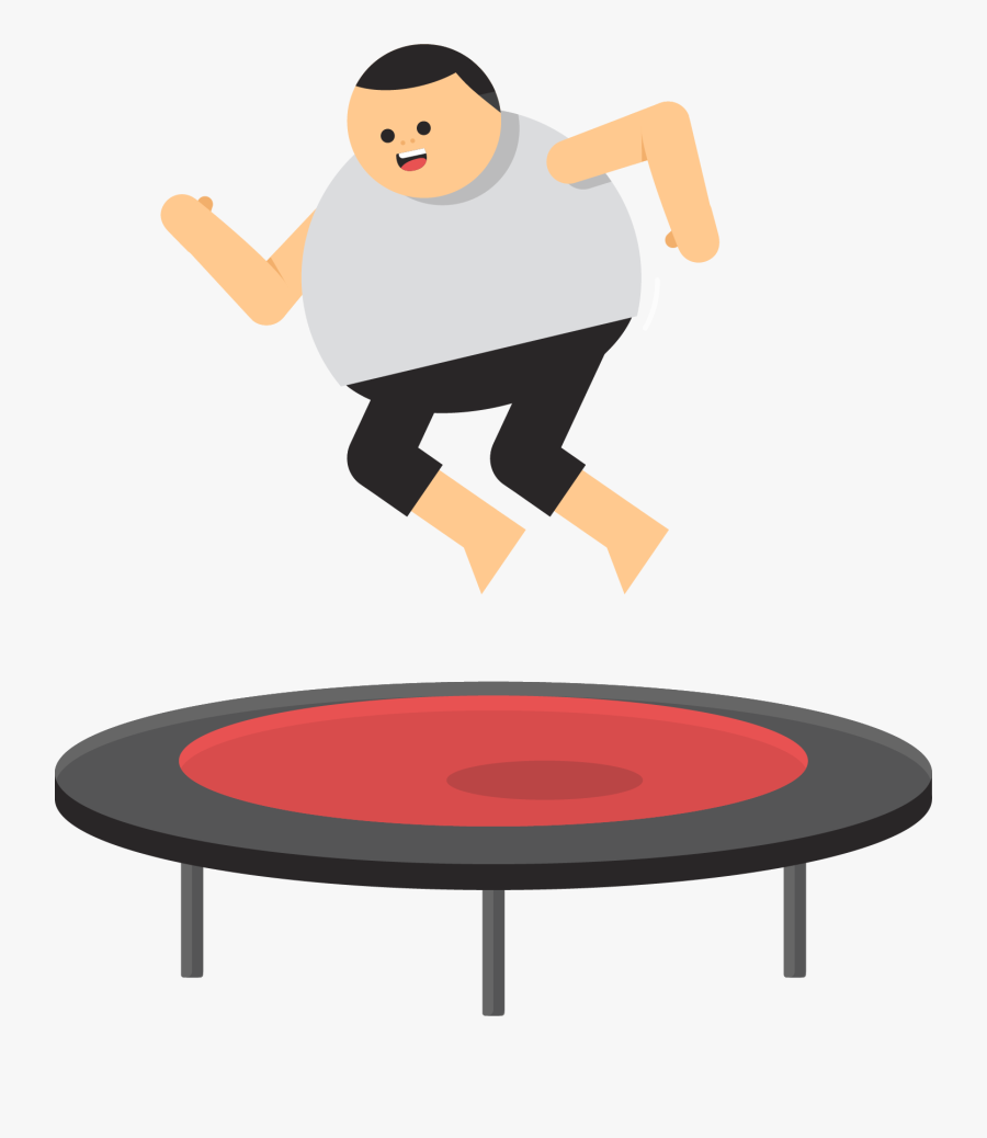 Clip Art Jpg Transparent Huge - Trampoline Jump Cartoon Png, Transparent Clipart
