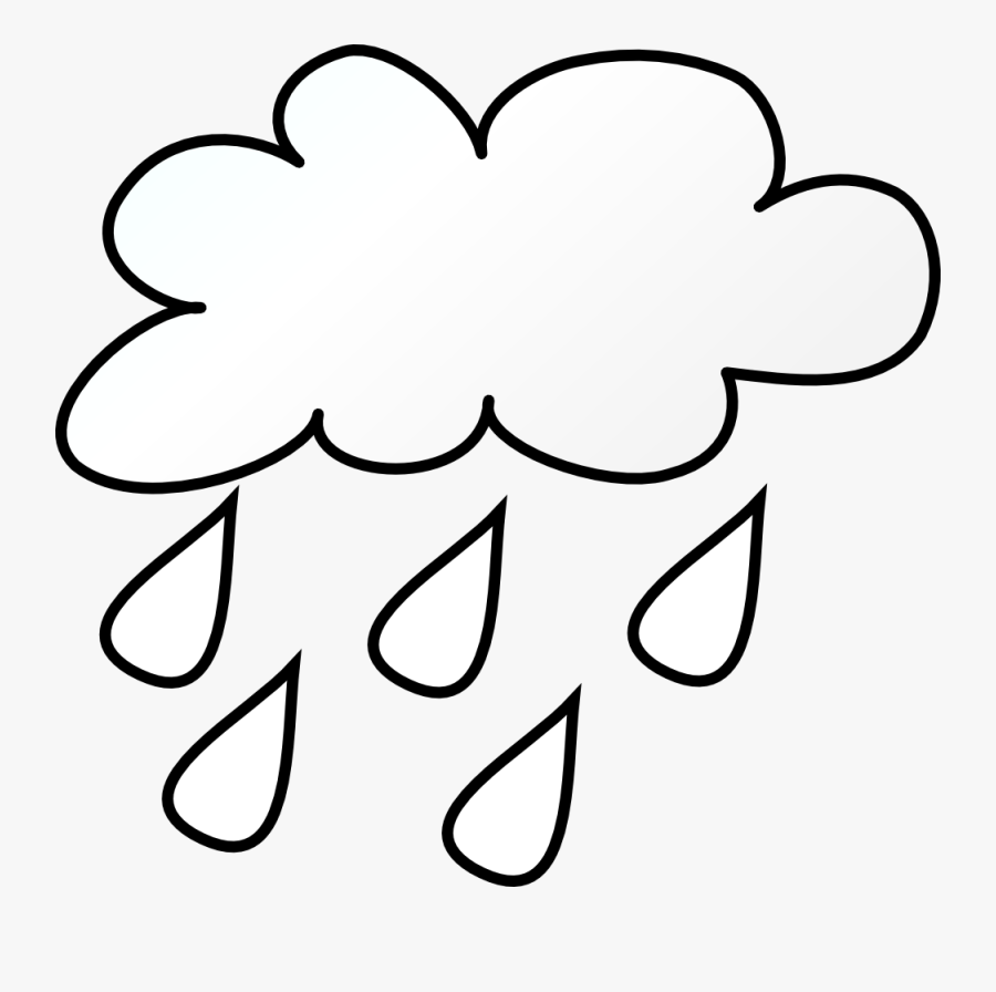 Rainy Weather Clip Art, Transparent Clipart