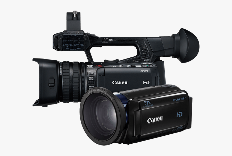 Video Camera Clipart Camra - Canon Xf205, Transparent Clipart
