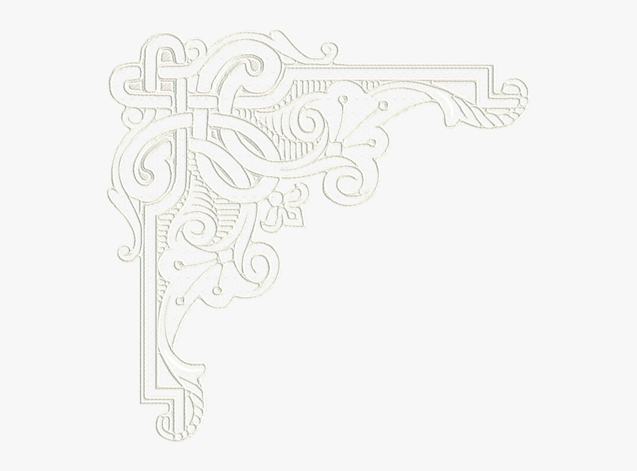 Transparent White Lace Background Png - White Lace Corner Png, Transparent Clipart