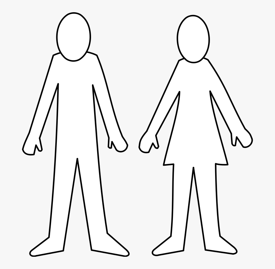 Photography - Man And Woman Line Drawing, Transparent Clipart