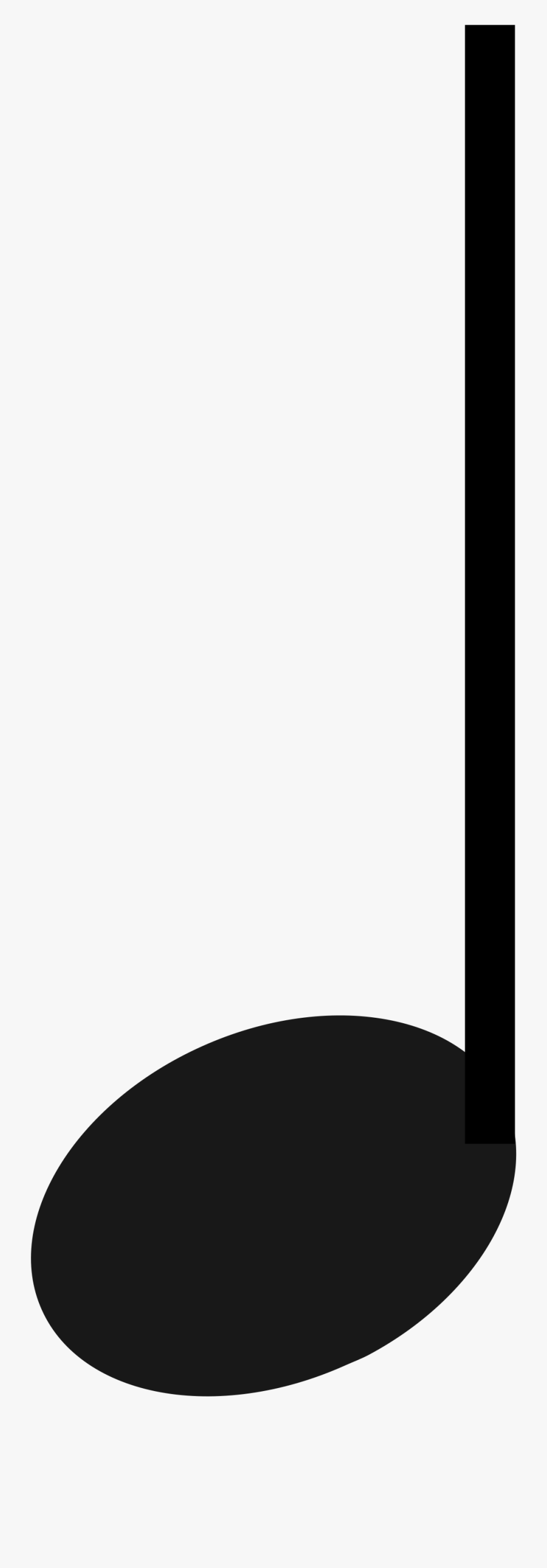 Clip Art File Note With Upwards - Quarter Notes, Transparent Clipart