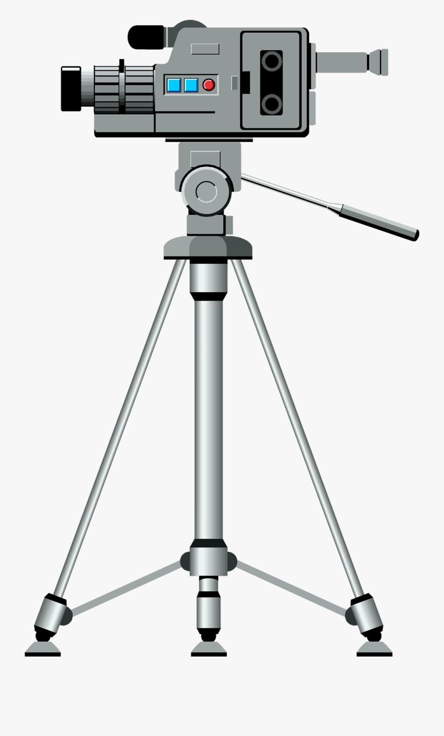 Video Camera Png Transparent Images - Camera With Tripod Png, Transparent Clipart