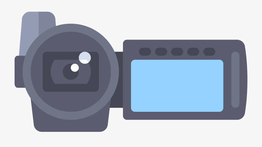 Digital Electronics Camcorder Icon - Cartoon Video Camera Transparent Background, Transparent Clipart