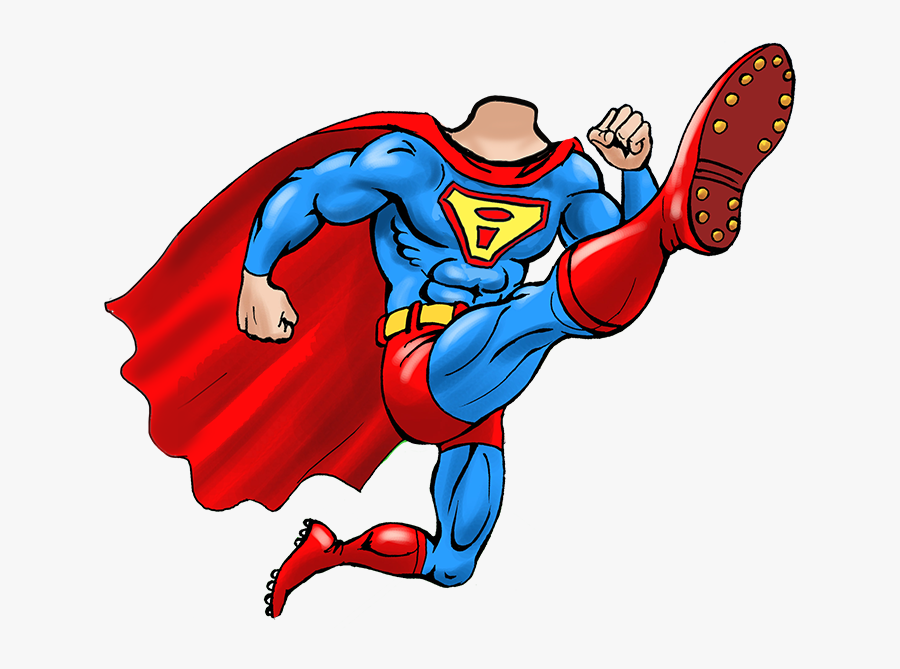 Superhero Body Png - Caricature Body Without Head, Transparent Clipart