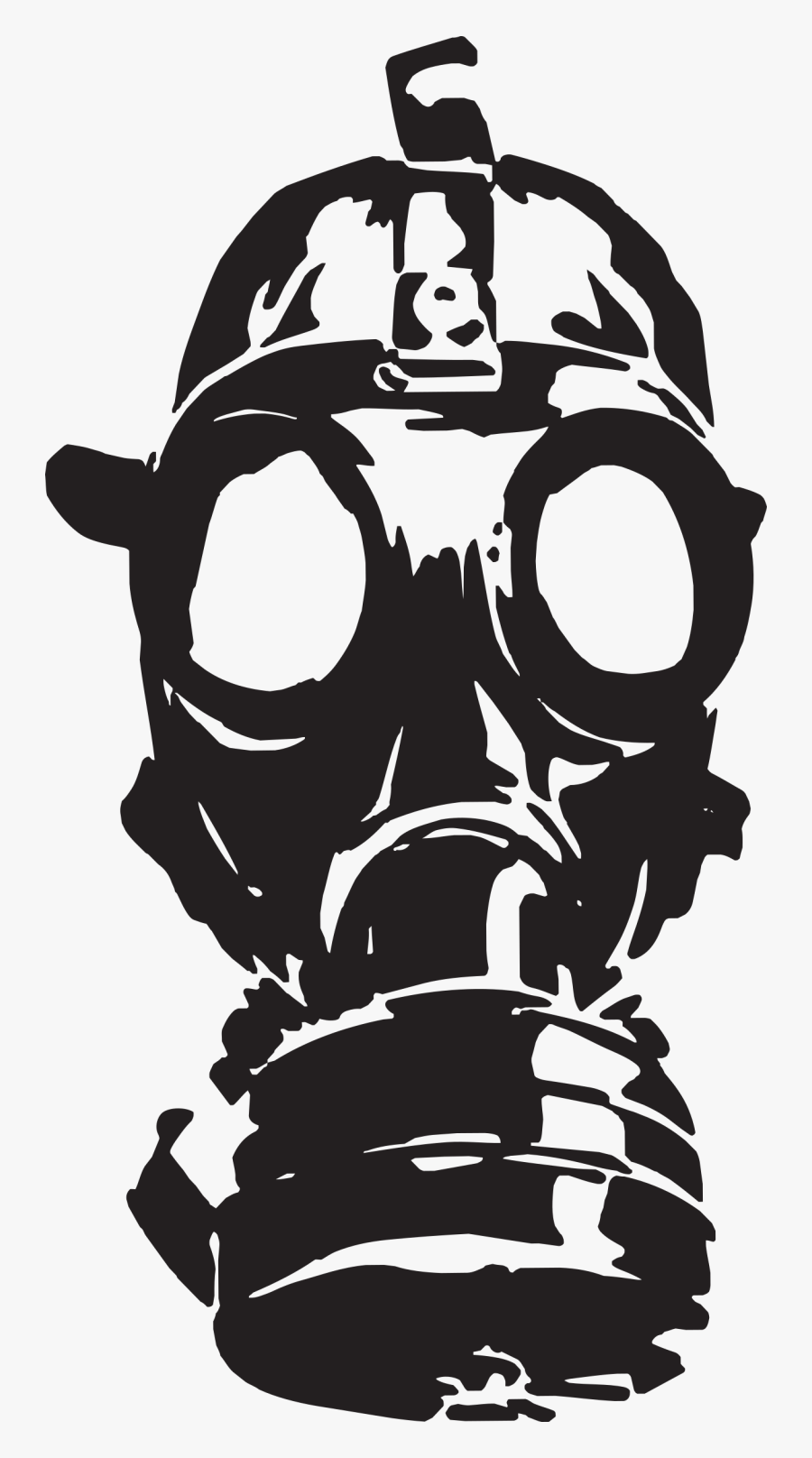 Gas Mask, Metal, Plastic, Clipart - Gas Mask Art Png, Transparent Clipart