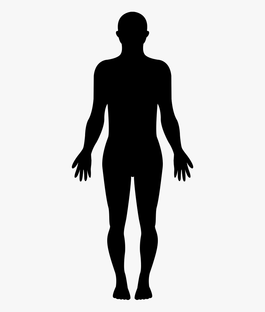 Silhouette Human At Getdrawings - Female Human Silhouette Standing, Transparent Clipart