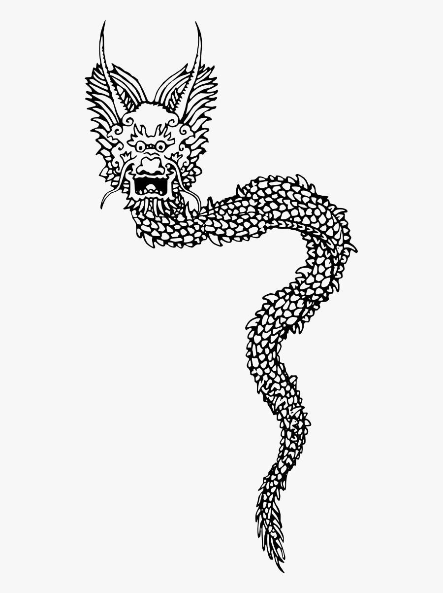 Chinese Dragon - Chinese Dragon Border Png, Transparent Clipart