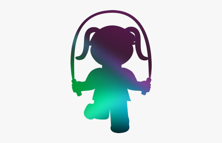 Transparent Girl With Jump Rope Png Clipart Free Download - Illustration, Transparent Clipart