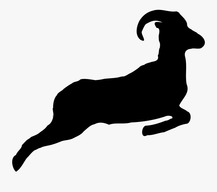 Ram Jumping - Ram Jumping Silhouette, Transparent Clipart