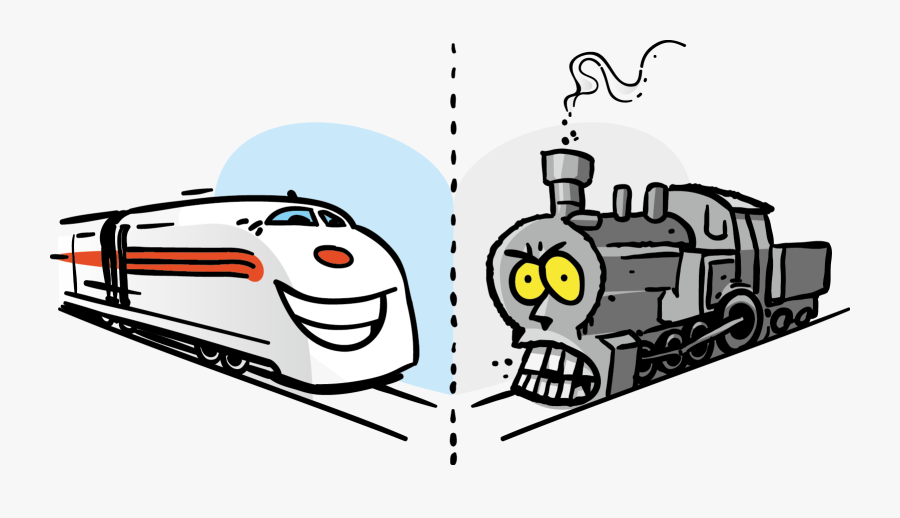 Jump On The Groovy Train Of Thought - Locomotive, Transparent Clipart