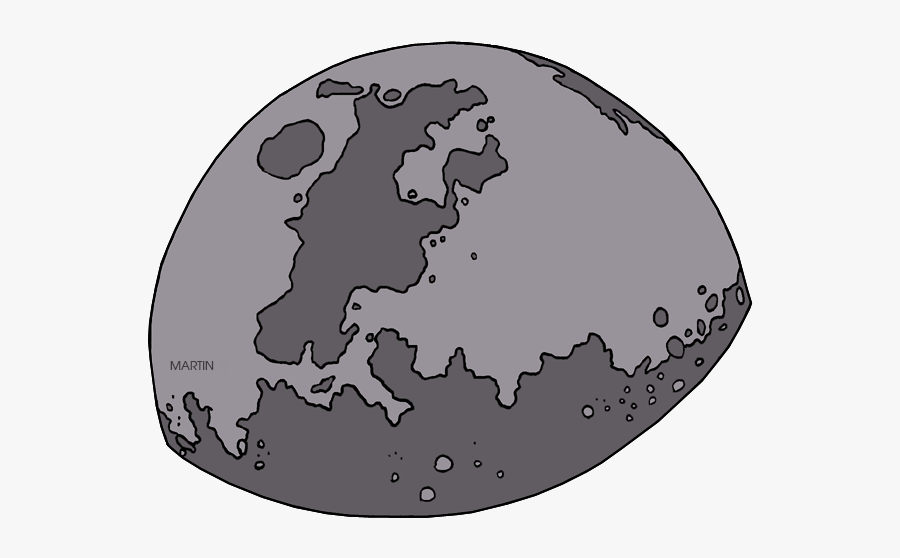 Outer Space Clip Art - Phillip Martin Clipart Moon, Transparent Clipart