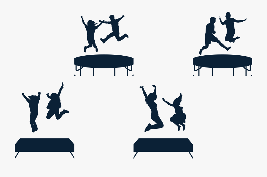 Transparent Trampoline Clipart - Trampoline Silhouette Png, Transparent Clipart